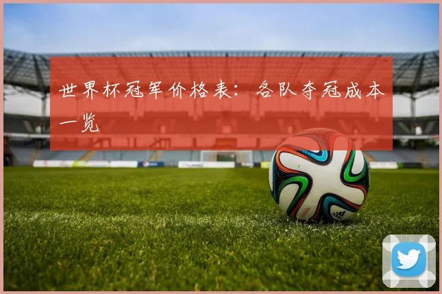 世界杯冠军价格表：各队夺冠成本一览